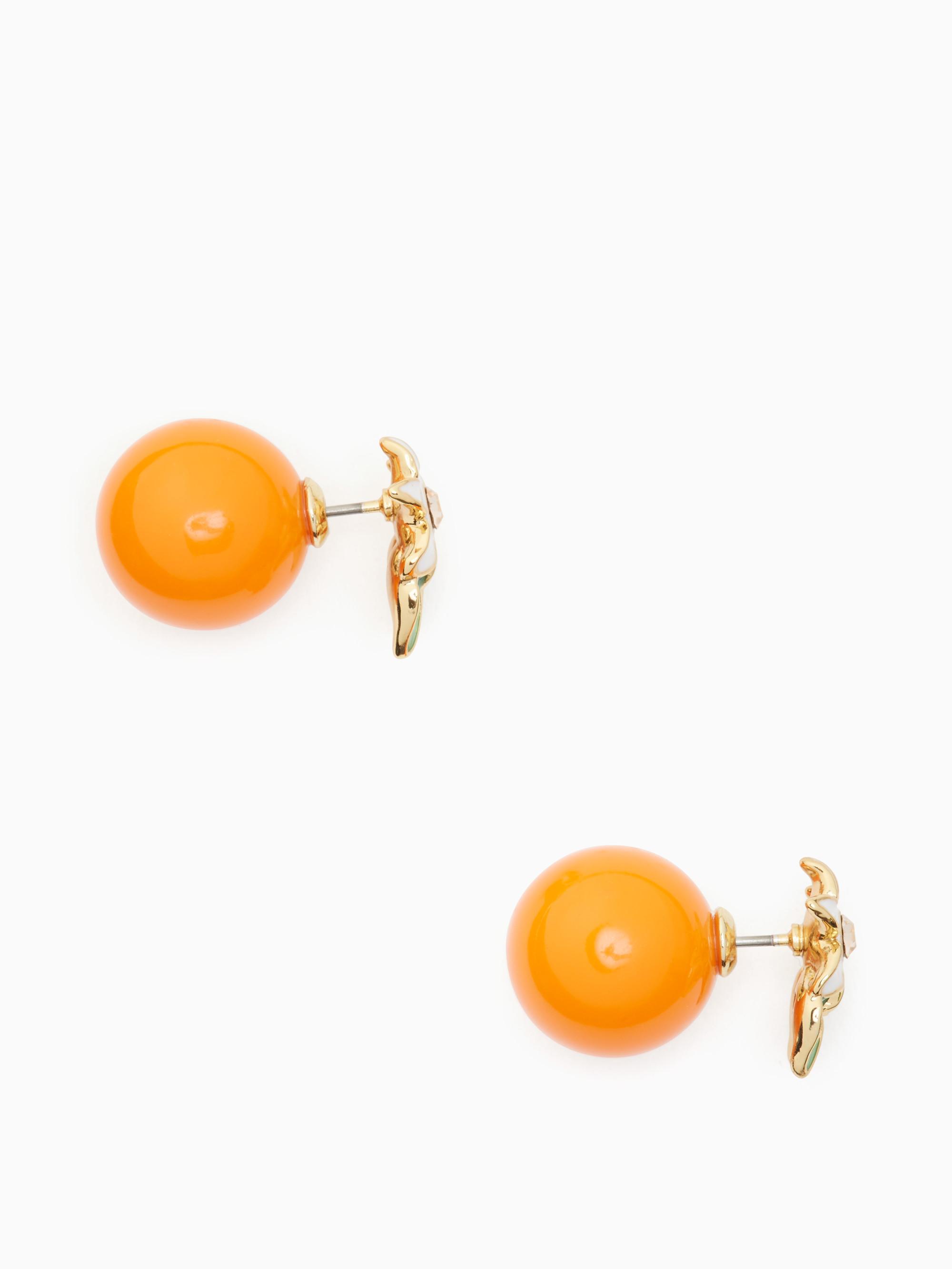 Kate Spade Denim Citrus Crush Reversible Earrings in Orange Lyst